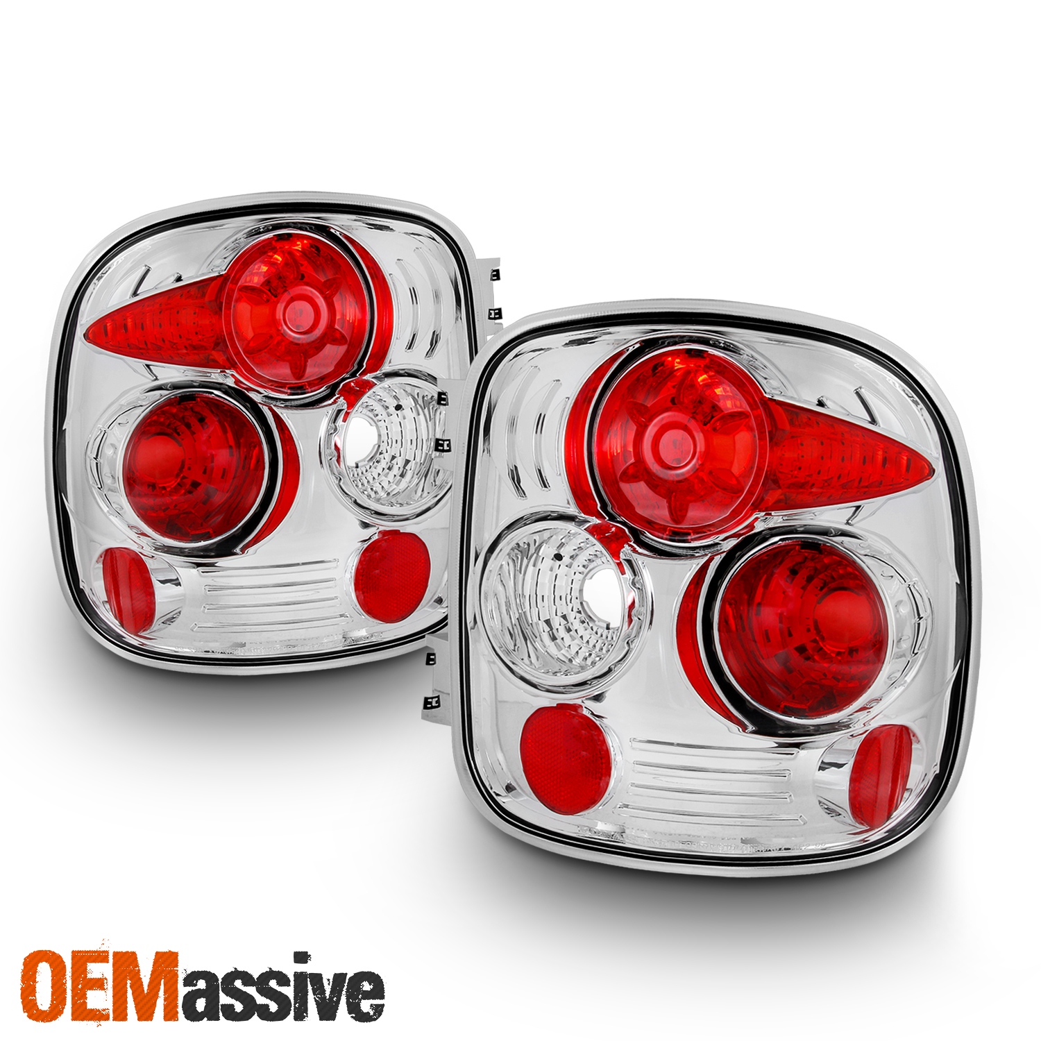 Fits 9904 Silverado GMC Sierra Stepside Pickup Truck Chrome Tail